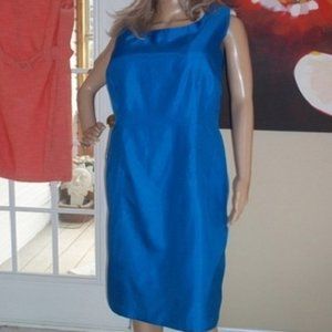 Elegant Shantung Sleeveless Shift NWOT